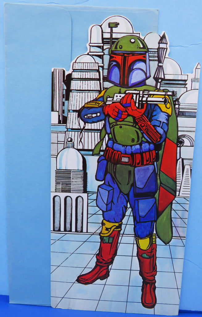 Birthday Card - 1980 - Embossed Boba Fett - A