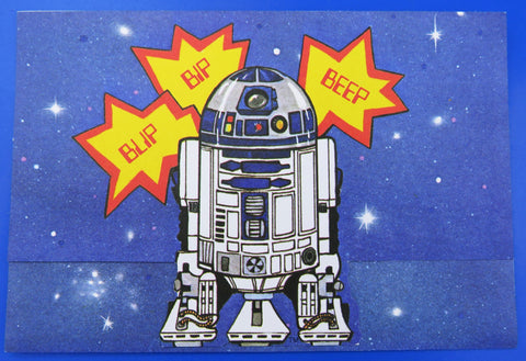 Foldover note mailer - 1978 R2-D2