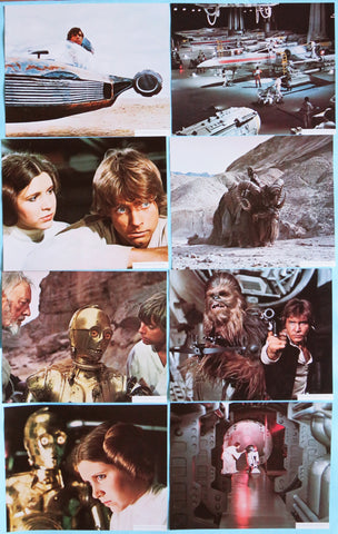 Lobby Cards Set of 8 - 1977 Star Wars - LFL archive. 8 x 10 inch