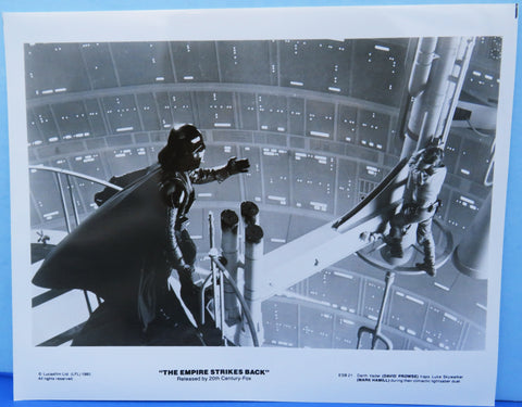 Press Still Photo Star Wars Empire Strikes Back #21 - Darth Vader Luke Skywalker on Bespin Gantry