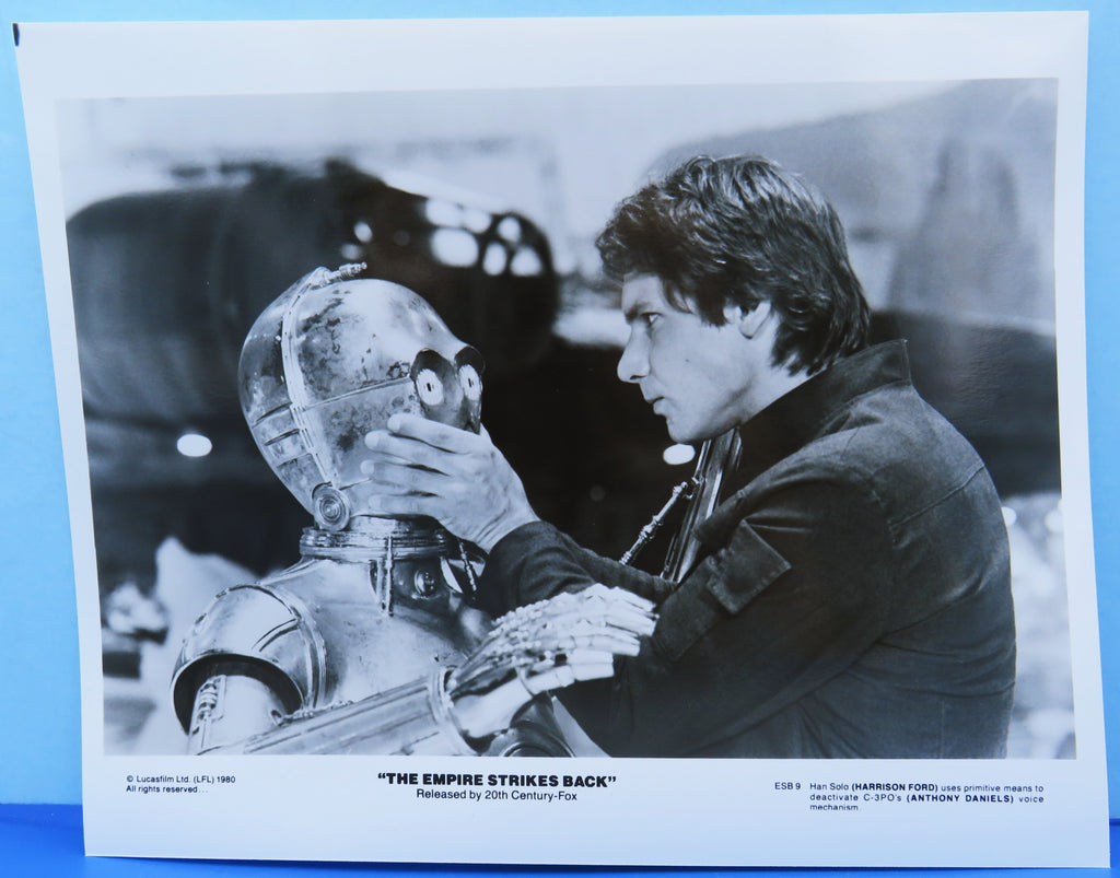 Press Still Photo Star Wars Empire Strikes Back #9 - Han Solo & C-3PO in front of Falcon